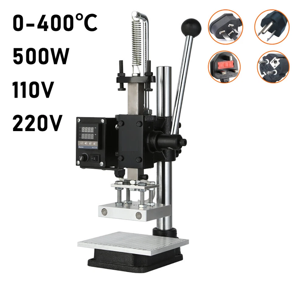 DIY Manual Electric Heat Embossing Machine 5x7cm Press Hot Foil Stamping 500W - Image 1 of 4