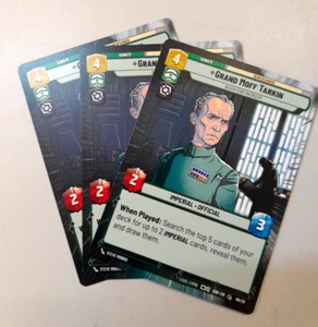 Juego de 3 cartas Star Wars Unlimited TCG 06/20 Grand Moff Tarkin OP Kit hiperespacial - Imagen 1 de 1