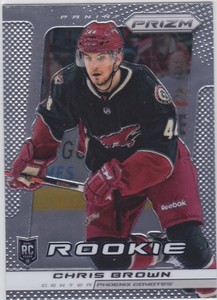13/14 PRIZM...CHRIS BROWN...ROOKIE...CARD # 275...COYOTES