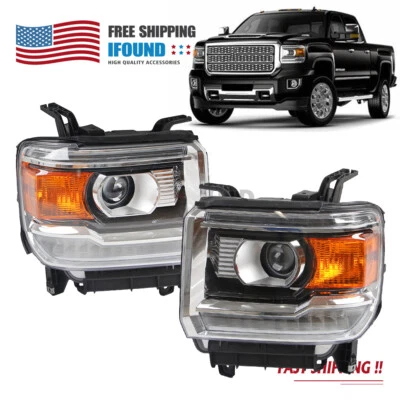 For 2016-2019 GMC Sierra 2500HD 3500HD HID/Xenon w/ LED DRL Projector - Image 1 of 4