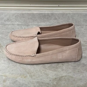 Cole Haan Mujer Emmie Drivers Zapatos 9B Camafeo Rosa Gamuza Minimalista Mocasín Plano - Imagen 1 de 13