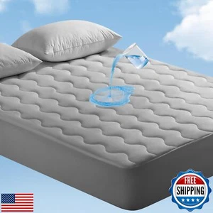Elegear Queen Cooling Mattress Pad for Hot Sleepers, Waterproof Cold Mattress - Picture 1 of 5