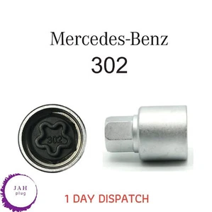MERCEDES 17mm DADO RUOTA BLOCCAGGIO CHIAVE BULLONE DI SICUREZZA NUMERO 302 PRESA, WNLK, UK - Foto 1 di 6
