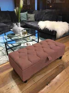 Premium Turkish Pink Rose Brushed Cotton Fabric - Soft and Stylish Upholstery - Picture 1 of 1