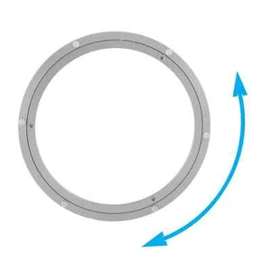 ALUMINIUM Drehteller 400mm Drehplatte Drehring Drehlager Drehkranz Flanschlager - Bild 1 von 12