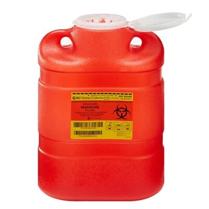 BD Sharps Container 2.05 gal. Vertical Entry Case of 12 - Picture 1 of 2