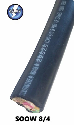 8/4 SOOW SO Cord 100 ft USA Portable Outdoor Indoor 600 V Flexible Wire cable - Image 1 of 2