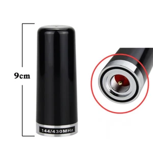 1Pc 9cm Short Dual Band Antenna Aerial HH-N2RS PL-259 For Mobile Radio UHF/VHF - Zdjęcie 1 z 3