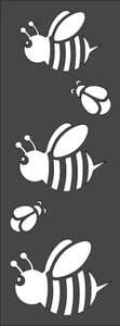 1- 3x8 inch Stencil, (PF-68) Bumblebee (6mil)***** - Picture 1 of 2