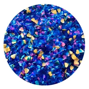 Edible Glitter FROZEN HEARTS Cake Sparkles food decorating 1/4 oz OH SWEET ART - Picture 1 of 2