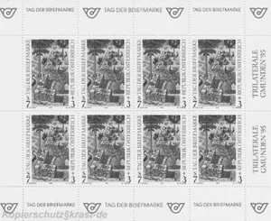 AUSTRIA - 1994 IMPRESIÓN NEGRA HOJA PEQUEÑA 2127 DÍA DEL SELLO ANK 2156 KB 6 - Imagen 1 de 1