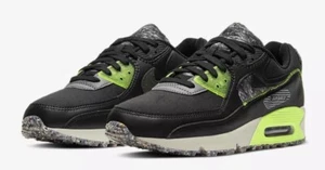 Nike Air Max 90 Negro Gris Humo Eléctrico Verde DD0383-001 Hombres EE. UU. 8,5 - Imagen 1 de 9