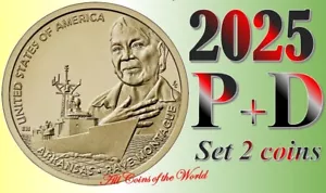 2025 P &D - Arkansas - American Innovation $1 Dollar US Mint - UNC - Set 2 coin - Picture 1 of 3