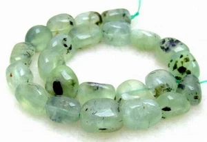 VENTA 12*14mm Freeform Prehnite Green granate piedra preciosa 15"-278 envío gratuito - Imagen 1 de 1