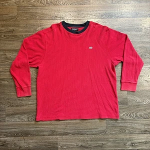 Y2K / Vintage 2000s Ecko Unltd Red Thermo Long Sleeve Shirt XXL Rhino Logo - Bild 1 von 11