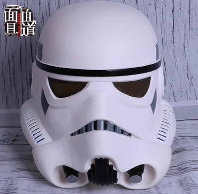 Planet White Soldier Helmet Mask Force Awakening Stormwind War COS - Image 1 of 4
