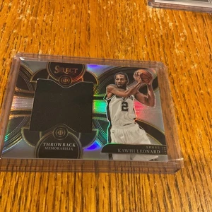 2023-24 SELECT SILVER PRIZM THROWBACK JUMBO JERSEY KAWHI LEONARD - Picture 1 of 6