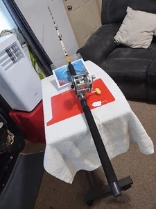 Trolling Fishing Rod Master Custom Striker 7' MH 10-25lb And Reel Penn Level 309 - Picture 1 of 16