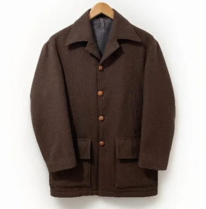 Vintage Swanndri Kahu Bush Jacket Men's S Brown Heavy Wool New Zealand Field - Picture 1 of 21