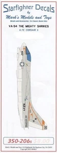 Starfighter Decals 350206 1/350 A7E Corsair II VA94 Mighty Shrikes for Tamiya - Picture 1 of 1
