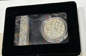 Vintage Kompaktspiegel doppelseitig & Lippenstift Etui in Geschenkbox - Bild 1 von 7