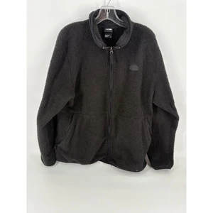 The North Face Mens XL Fleece Jacket Full Zip Black Soft Outdoor Coat * - Picture 1 of 7