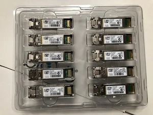 Original Cisco 10GBASE-SR SFP+ Modul für MMF - Silber SFP-10G-SR - 10 STÜCK - Bild 1 von 6