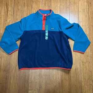 Lands End Mens's Plus Size Fleece Snap Neck Size 3X NWT - Picture 1 of 12