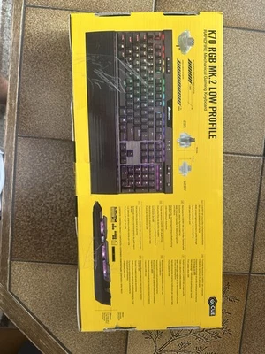 Corsair K70 RGB MK.2 Low Profile Rapidfire Mechanische Gaming-Tastatur, Schwarz - Bild 1 von 2