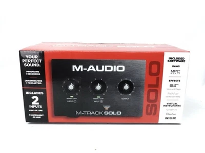 M-Audio M-Track Solo USB Audio Interface - Image 1 of 3