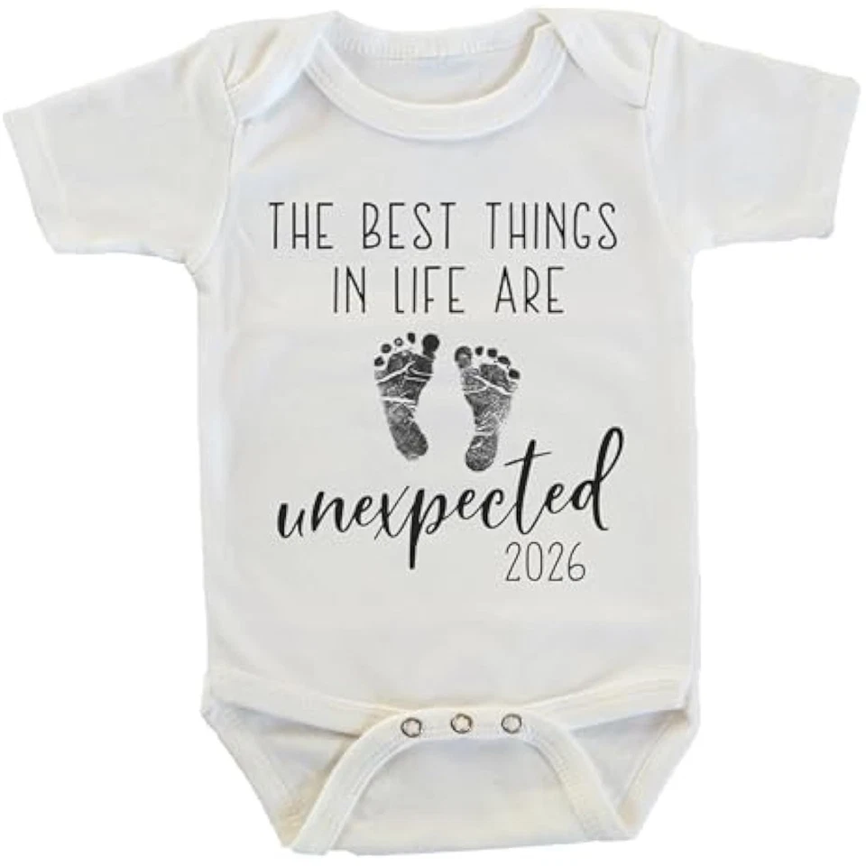The best things in life are unexpected pregnancy reveal announcement o - Image 1 of 1