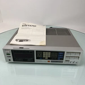 Vintage Sony STR-VX750 Stereo FM AM Receiver Control Center mit Handbuch, Kabel - Bild 1 von 11