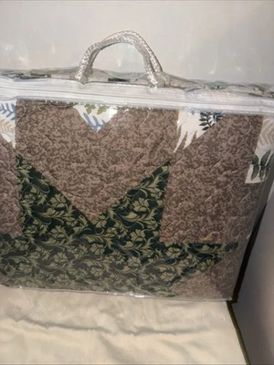 Edredón GRMU Fern Star Patchwork Queen/Tamaño Completo Foto 1 de 3