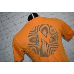 Marmot Mountain T-Shirt Mens Size Medium Orange Cotton Polyester Blend - Picture 1 of 7