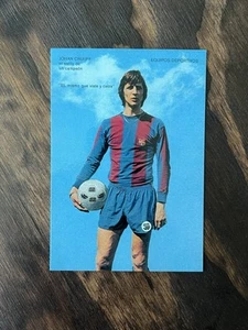 Johan Cruyff Barcelona Vita Nova Jumbo Vintage Post Card Circa 1975 - Picture 1 of 2
