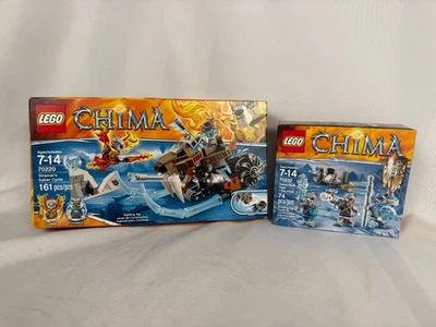 LEGO Legends of Chima Saber-Tooth Tiger Tribe 70232 + Strainor Saber Cycle 70220 Foto 1 de 4