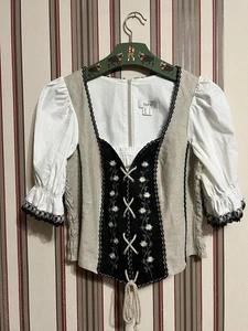 HEINE Dirndl Trachten Oktoberfest Wear Tyrol Weste Top Bluse Gr. 42 M - Bild 1 von 13
