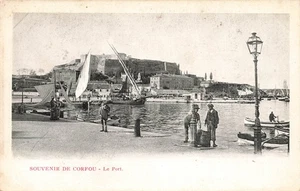 CORFÙ GRECIA VEDUTA DEL PORTO c1905 UDB CARTOLINA 111825 U - Foto 1 di 2