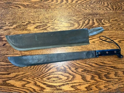 "Cuchillo de lucha machete vintage de 23"" Ontario de Estados Unidos" Foto 1 de 4