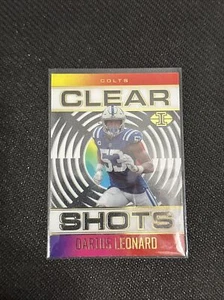 2021 Panini Illusions Clear Shots Acetate Insert ~ Darius Leonard #CS-5 ~ Colts - Picture 1 of 2
