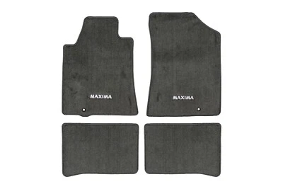 2009-2014 Nissan Maxima Carpeted Floor Mats Front &Rear Set OE NEW 999E2-MV030BK Foto 1 de 4