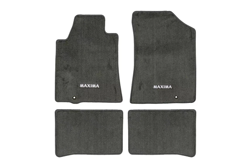 2009-2014 Nissan Maxima Carpeted Floor Mats Front &Rear Set OE NEW 999E2-MV030BK Foto 1 de 4
