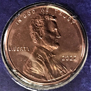 Centavo Lincoln 2022 P BU centavo sellado sin circular conjunto como nuevo en plástico para violonchelo - Imagen 1 de 2