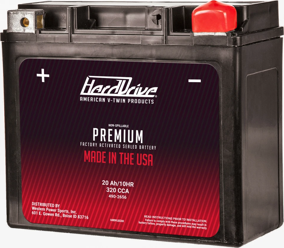 Baterías de disco duro premium activadas de fábrica YTX20H Harley-Davidson HRDM72RGH Foto 1 de 1