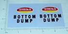 Pair Tonka Bottom Dump Trailer Sticker Set TK-051