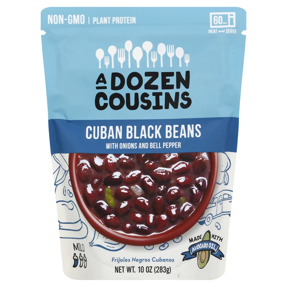 A Dozen Cousins Beans Black Rice Cuban 10 oz (Pack of 6) - Image 1 of 2