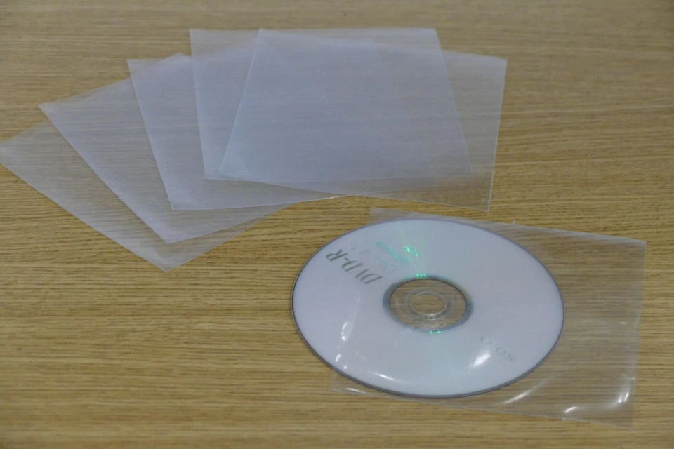 100 bustine trasparenti per CD e DVD - Immagine 1 di 1