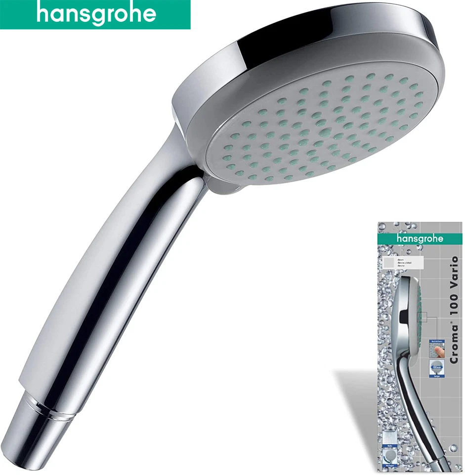 Hansgrohe Handbrause Duschkopf Brausekopf Croma 100 Vario 4 Strahlarten 28535000 - Bild 1 von 4