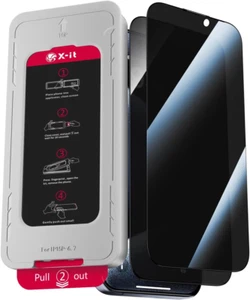 2-Pack Privacy Screen Protector for Iphone 16 Pro Max(6.9"), 9H+ Tempered Glass, - Picture 1 of 12