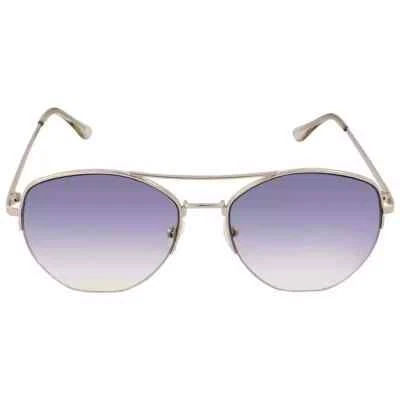 Calvin Klein Blue Gradient Pilot Women's Sunglasses CK20121S 717 57 - Image 1 of 4